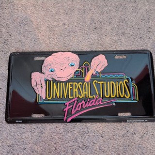 Universal Studios E.T license Plate from Florida