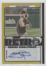 2021 Panini Donruss Optic Gold Prizm 10/10 Chris Paddack #RET-CP Auto 0q21