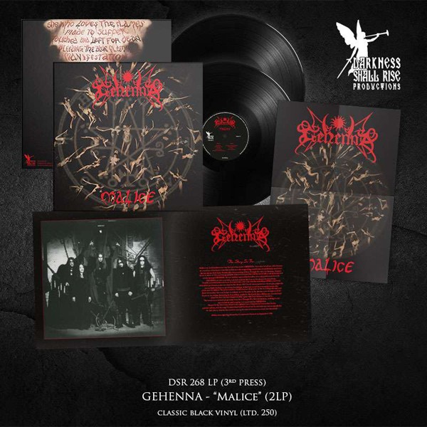 Gehenna - Malice Our Third Spell Black Vinyl 3RD Press - Vinyl Reco - F72Z-image