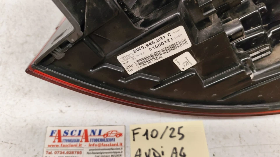 Fanale posteriore Audi A4 B9 8W9945091C esterno sinistro led - Imagen 2 de 4