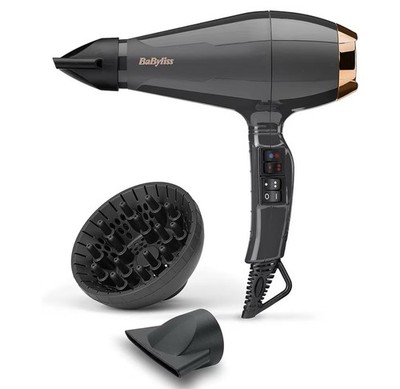 BaByliss Italian Air Pro Föhn mit Diffusor   Hergestellt in Italien, 2200W