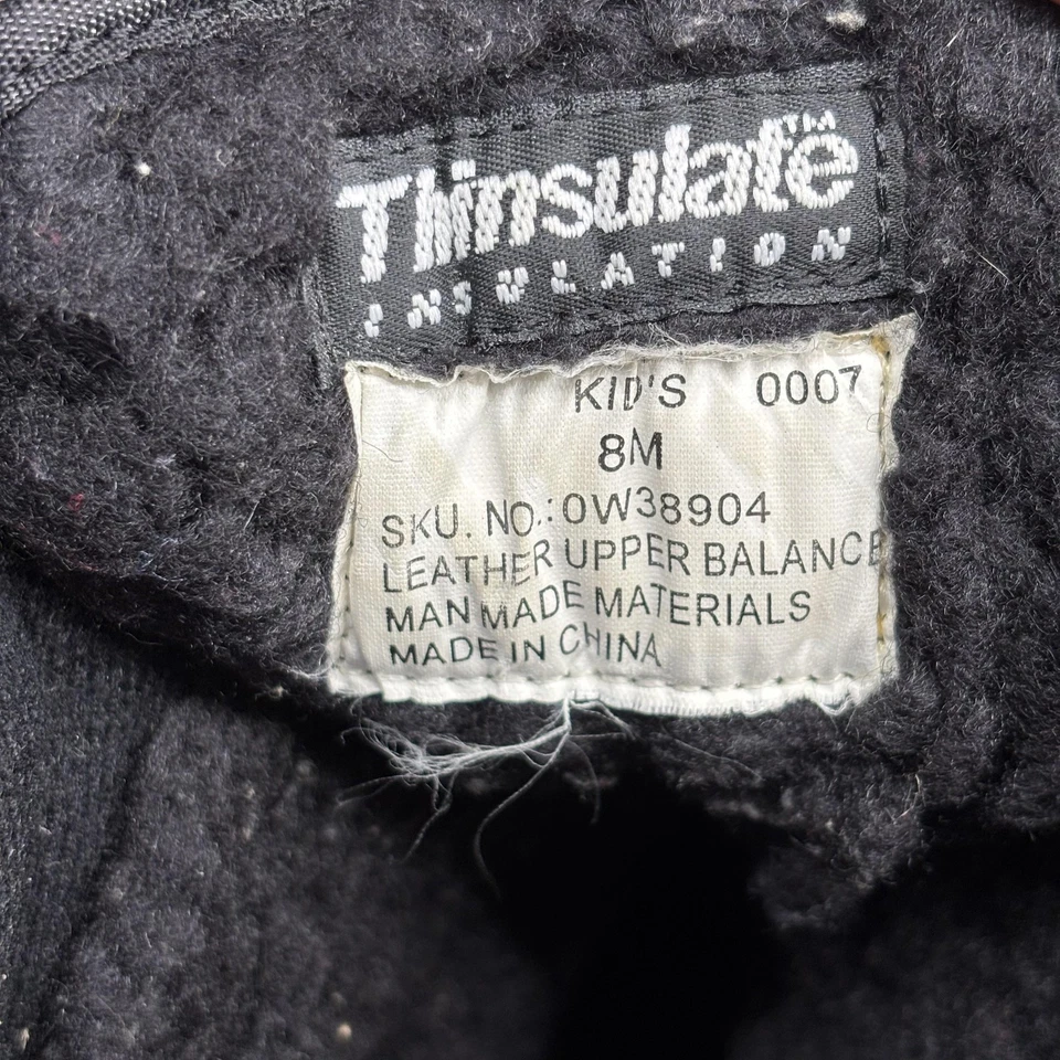 LL Bean Botas Niños Talla 8M Negro Aislante Invierno Nieve Gamuza Cuero Impermeables Foto 2 de 4