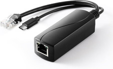 Gigabit Type C Poe Splitter 5V 2.4A, IEEE 802.3Af Standard, 10/100/1000Mbps Type