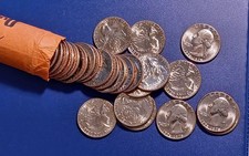 Gem BU Roll (40) of 1976-D Bicentennial Quarters