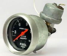 Autometer 3411 Sport-comp Fuel Pressure Gauge 2 58 0 - 15 Psi Mechanical
