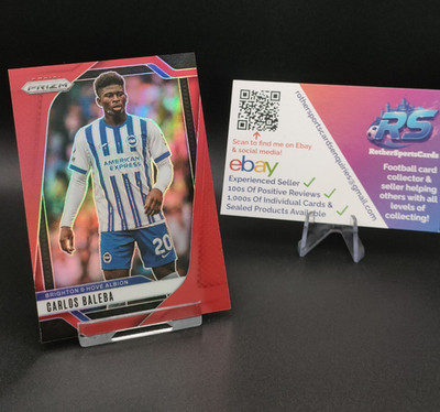2024/25 Panini Prizm Premier League Carlos Baleba Red #/199