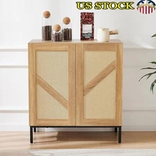 Multi-Purpose Storage Cabinet Buffet Sideboard Adjustable Shelves Anti-Tipping