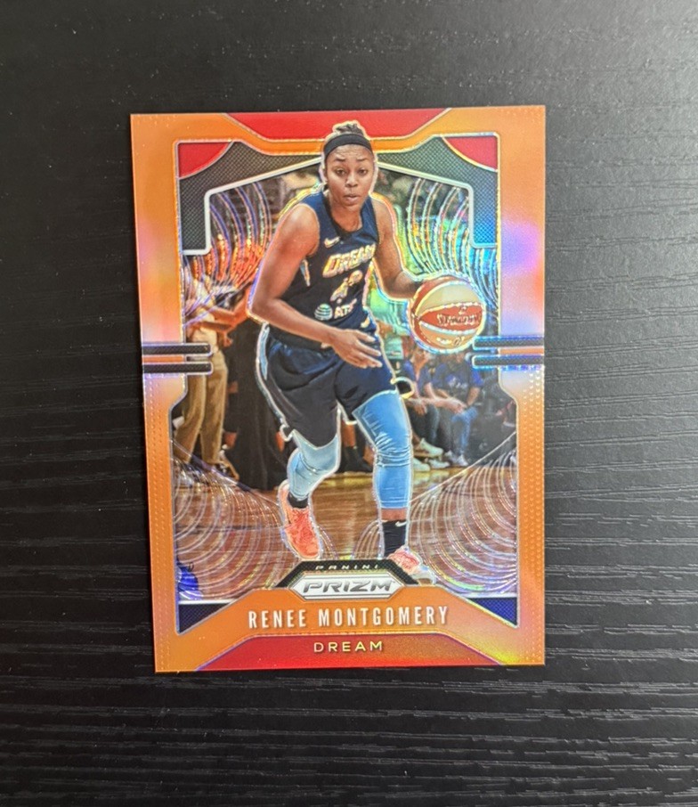 2020 Panini Prizm WNBA #71 Renee Montgomery Orange #/65