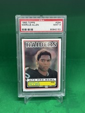 1983 Topps Football Marcus Allen ROOKIE #294 PSA 9 RAIDERS MINT HOF