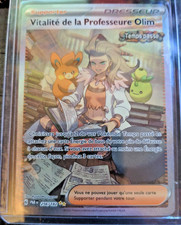 POKEMON Dresseur Vitalité de la Professeure Olim Full Art 256/182 Français!