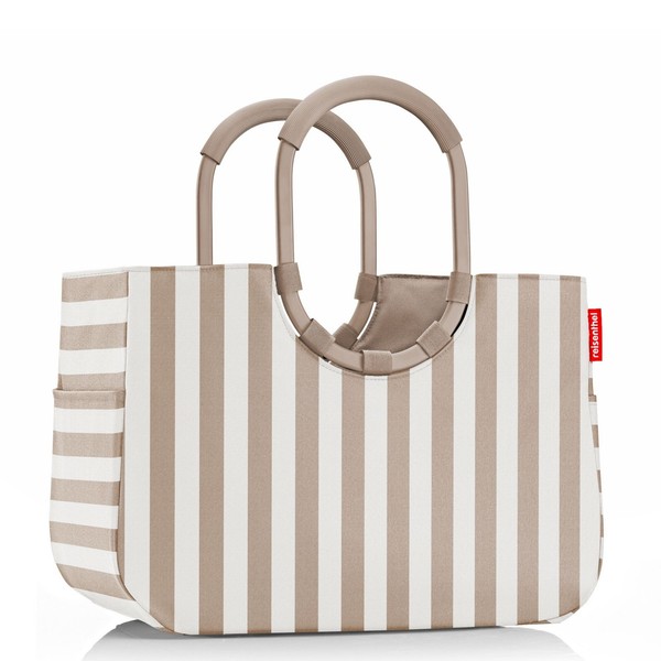 Reisenthel OR6056 Loopshopper L Einkaufstasche Tragetasche Summerstripes Coffee-image
