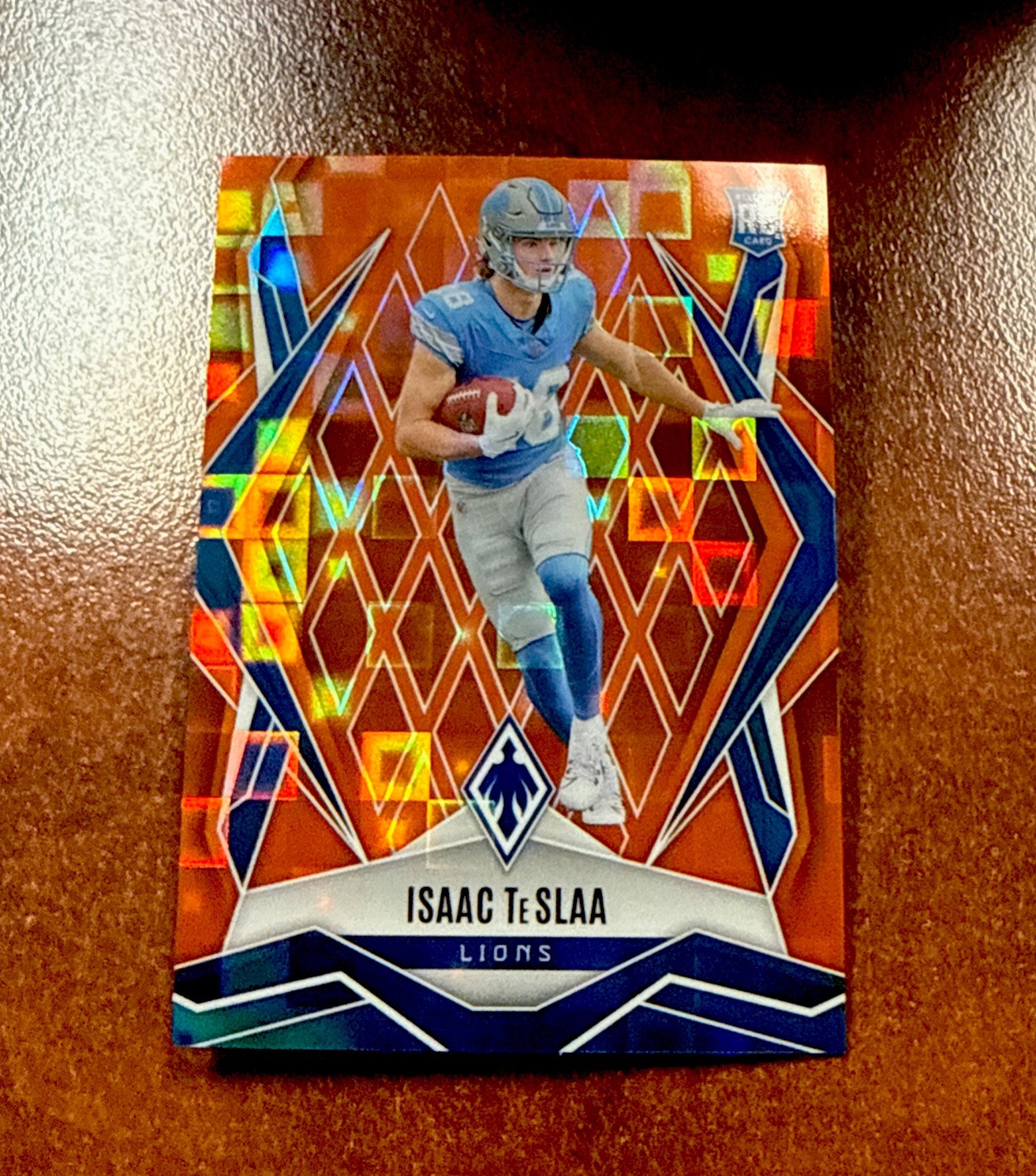 Isaac Teslaa 2025 Phoenix Orange Pandora RC Detroit Lions /189