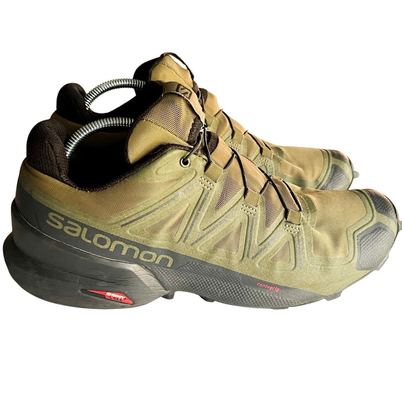 Scarpe da trekking Salomon Speed Cross GTX 5 verdi da uomo taglia US 8 5 SENZA INSERTI