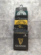6 PAIR OFFICIAL GUINNESS CREW SOCKS - NWT.