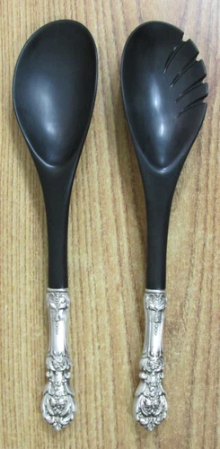 2-Piece Salad Set Francis I (Sterling, "Reed & Barton") Black