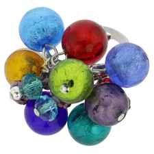 GlassOfVenice Murano Glass Sorgente Ring - Multicolor