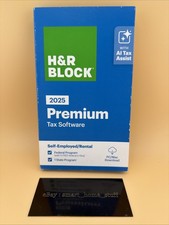H R Block Tax Software Premium 2025 PC/Mac - Key Card In Box