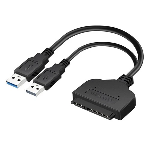 2 in 1 Cavo convertitore da a USB 3.0 Disco rigido esterno Adattatore