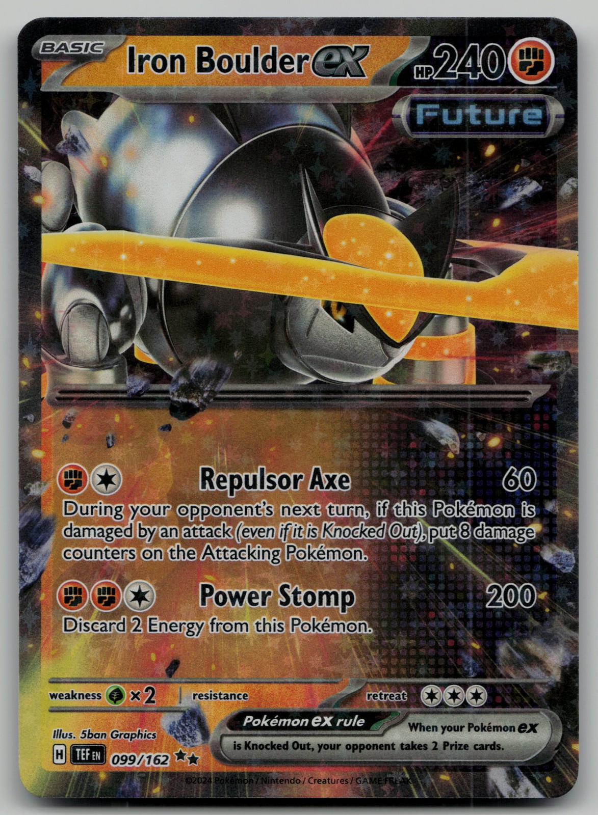Iron Boulder ex - Double Rare SV05: Temporal Forces 099/162 NM
