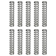 10Pcs Compression Spring 8mm OD 1mm Wire Size 45mm Free Length Silver Tone