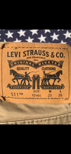 Levi Strauss Pants 511 Slim Size 10 Regular W 25L 26 Tan