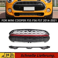 Sport Waben Kühlergrill mit roter Leiste für Mini One Cooper S F55 F56 F57 14-20