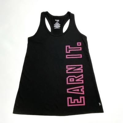 NEW Danskin Now Athletic Racerback Loose Dri More Tank Top Small 4/6  Earn It 