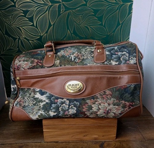 Vintage Flight Club Travel Bag Tapestry Carry on Flight NICE 