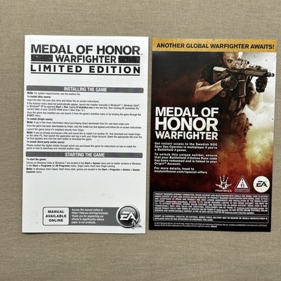 Medal of Honor: Warfighter (PC 2012 DVD-ROM Limited Edt 2-Disc