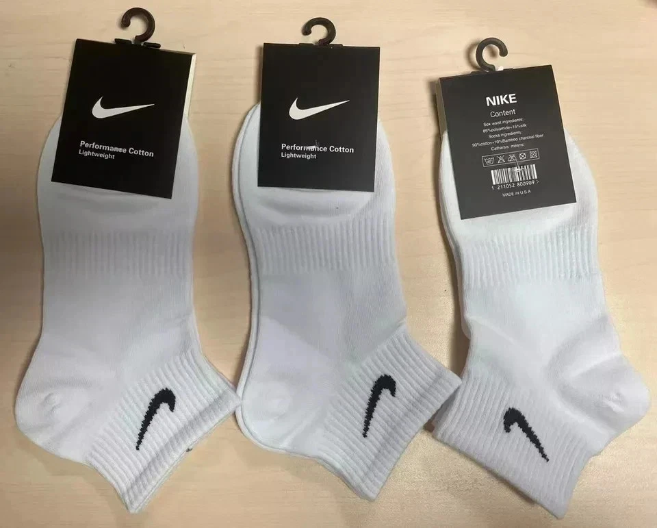 NIKE SOCKS Mens Women 3 Pairs 6 Pairs Lightweight Crew Ankle Cotton Socks Sports - Picture 13 of 14