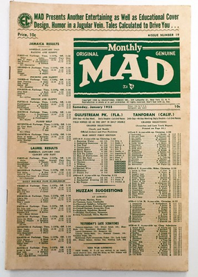 #ad MAD #19 Jan. 1955 – EC Publication – VG Condition RARE $85.00