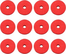 Wool Cymbal Felt 12PCS 36X10Mm Red Wool Cymbal Felt, Cymbal Replacement Accesso