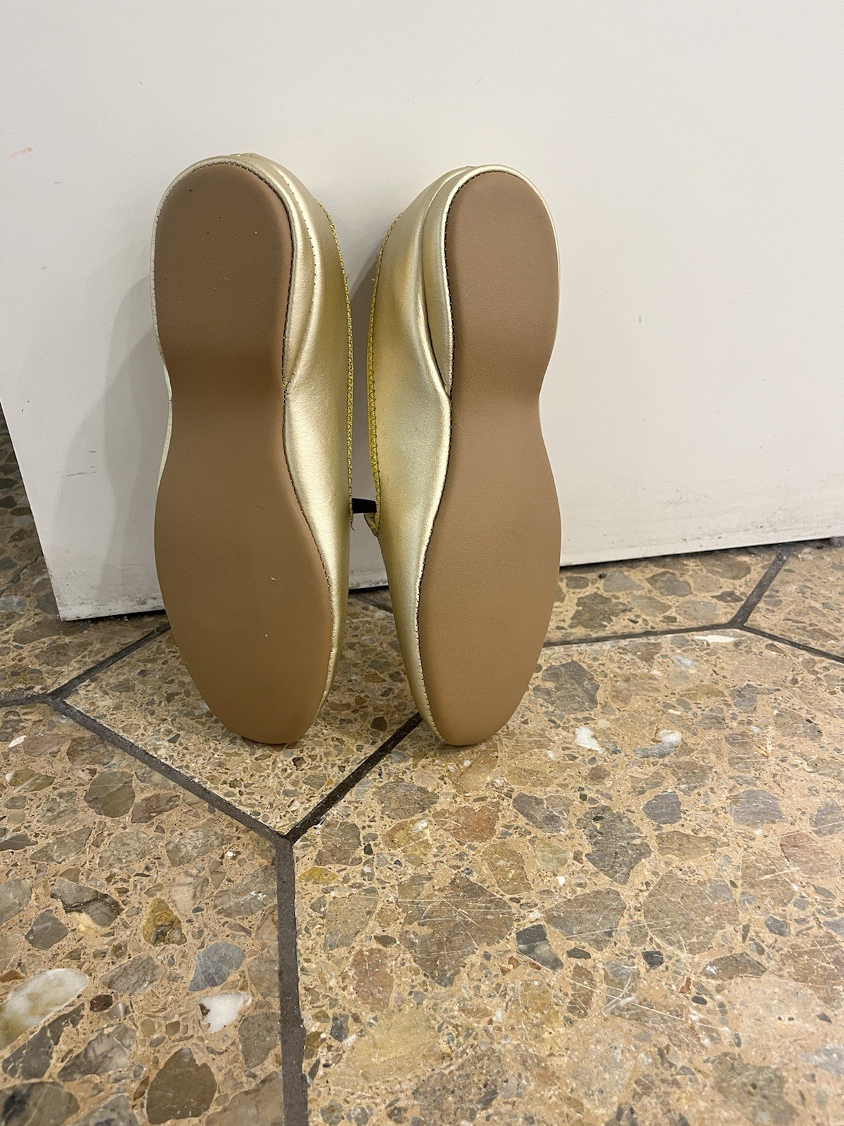 Daniel green leather dress slippers