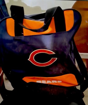 Chicago Bears Bowling Bag Blue Orange with Team Logo, Fabric, Carry Handle