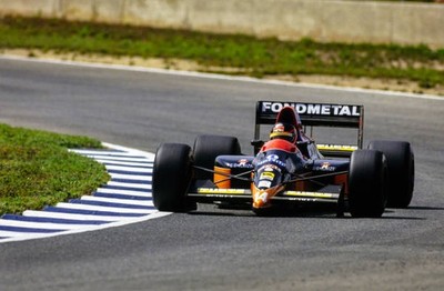 Olivier Grouillard Osella FA1ME Ford Spanish GP at Circuito de Jer- Old Photo