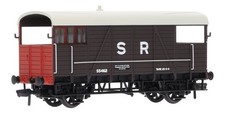38-916 Bachmann OO Gauge SE&CR 'Dancehall' Brake Van SR Brown (Pre-Owned)