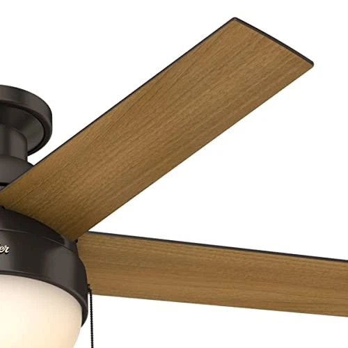 Hunter Anslee 46 Inch Low Profile Ceiling Fan with LED Light and Pull Chain C... - Picture 14 of 15