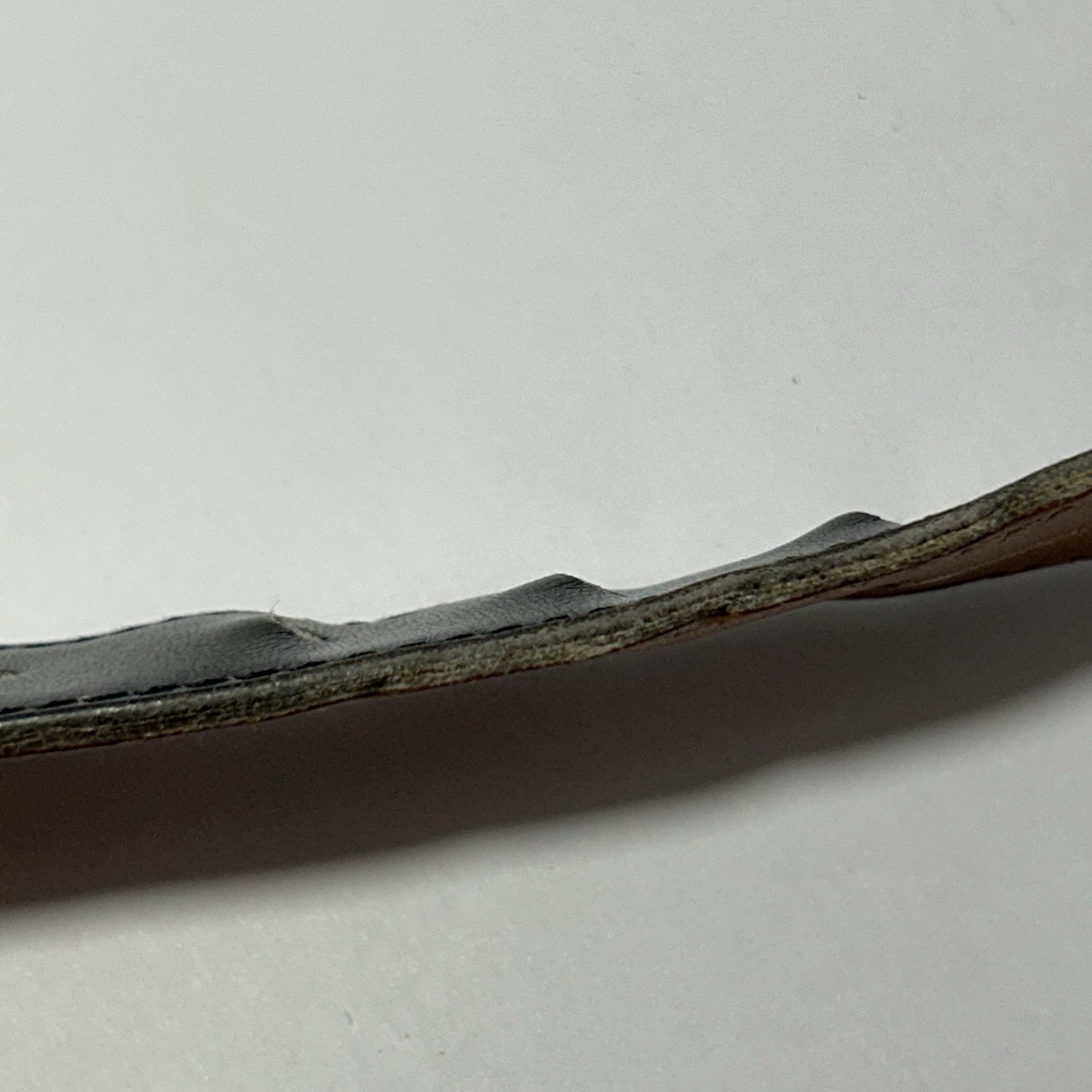 2 Hermes Men Belts Black & Burgundy Leather Genuine Made In France Size 110 thumbnail 13