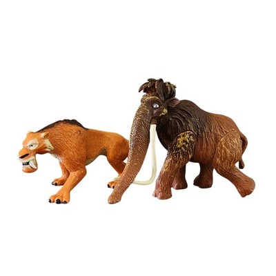 Ice Age Figurine Toys Sabor Tooth Tiger Diego 2009 Manny Mammoth 2005 RARE  FOX