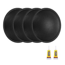4 Pcs Speaker Dust Cap, 50x54x10mm Dust Resistant Coil Cover, Glossy Paper