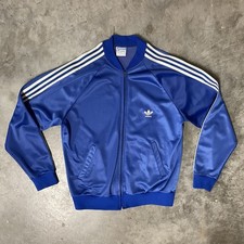Vintage adidas ATP Track Jacket Royal Blue and White Large Made in USA