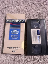 Memorex VHS VCR Video Head Cleaner Wet Non-Abrasive Head Cleaning System