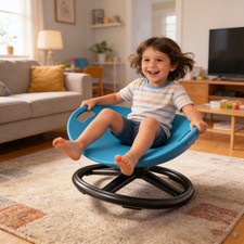 Large Base Sensory Chair Kids Child Handle Spinning Balance ADHD Autism Spin Toy