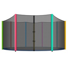 Trampoline Net, 12ft Premium Round Trampoline Netting Replacement, UV-Resista...