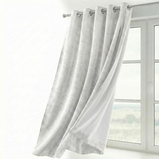 Velvet Curtain Eyelet Blackout Curtain Velvet Opaque, 140x245 cm Width 1...