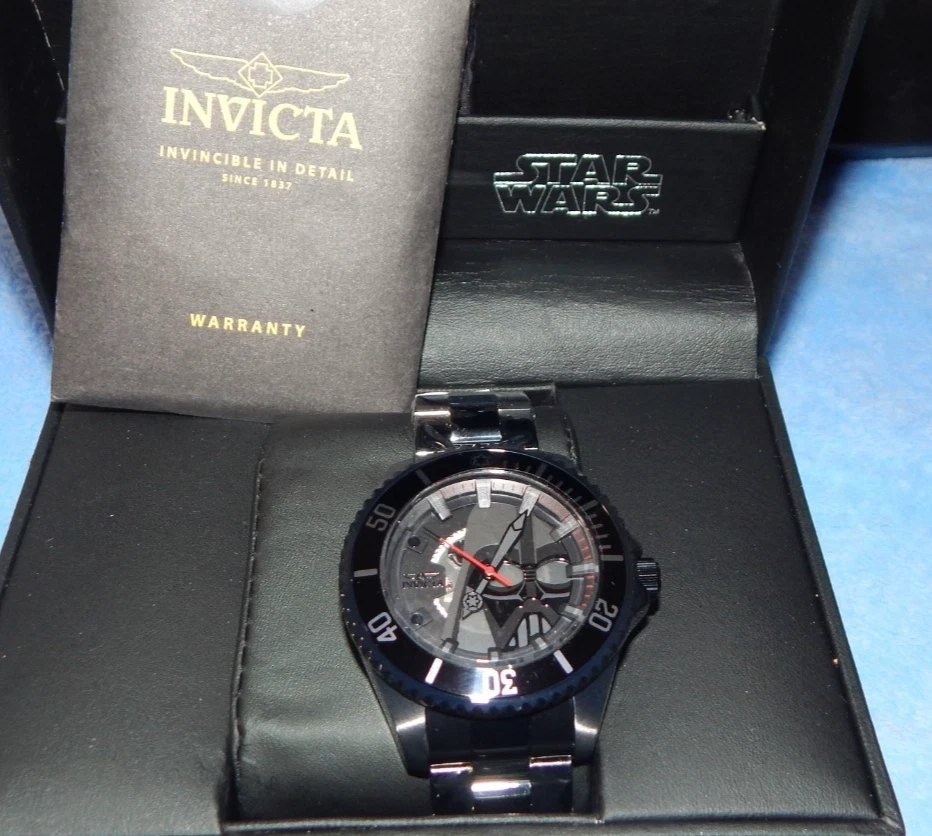 Novo INVICTA Star Wars Darth Vader relógio automático aço inoxidável 47mm 26599 com caixa - Imagem 2 de 4