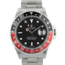 Rolex GMT Master II Coke 16710 40 mm Black Dial Steel 1992 Box & Papers