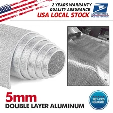 Easy to install Sound Insulation Mat Heat Shield 59''x39'' double Layer Aluminum