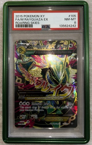M Rayquaza-EX graded PSA 8 for sale on eBay