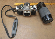Canon AE-1 Program 35mm Manual SLR Film Camera working with 80-200 lens 1:4.0